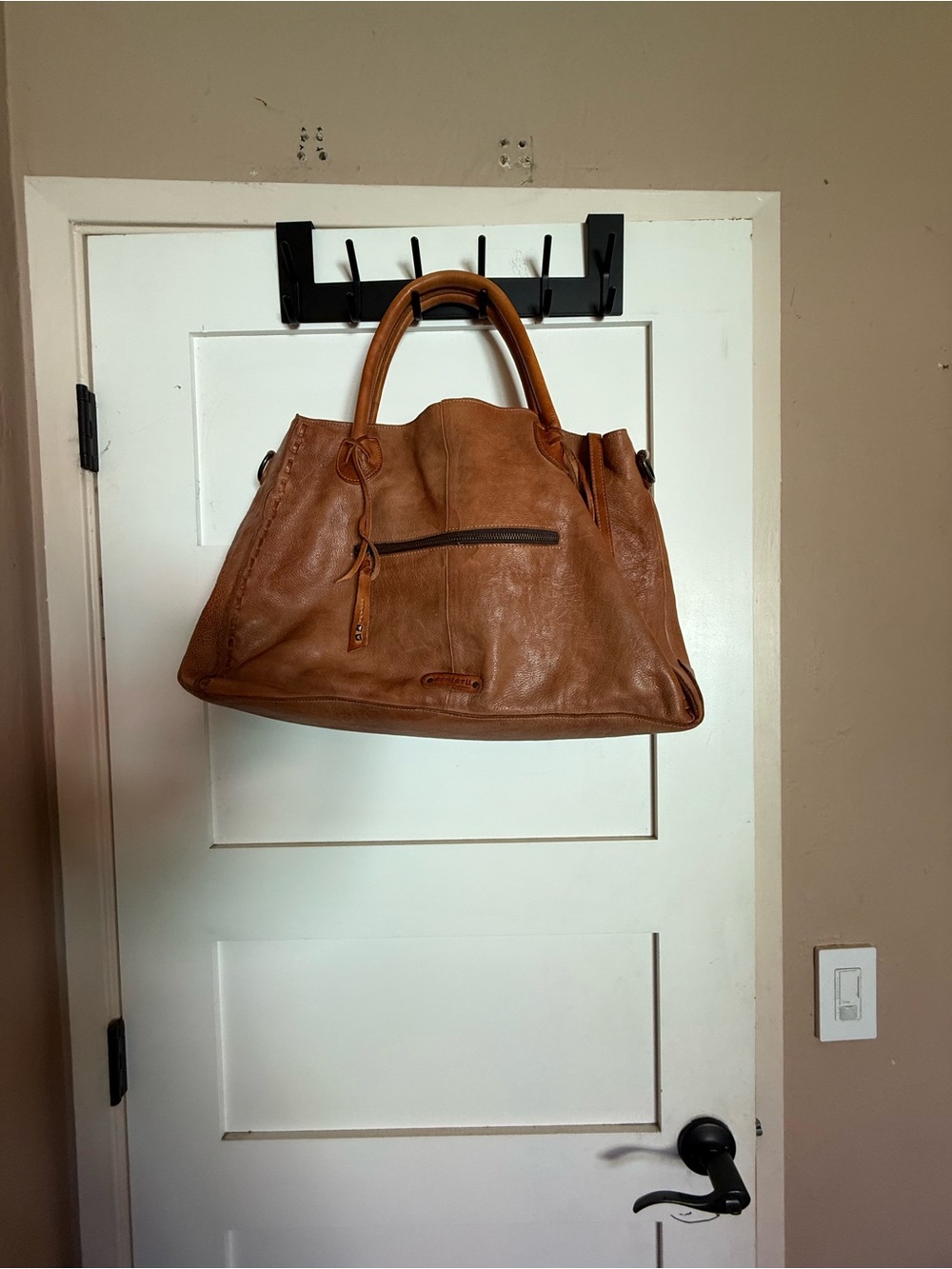 Bed Stu Brown Leather Tote Bag